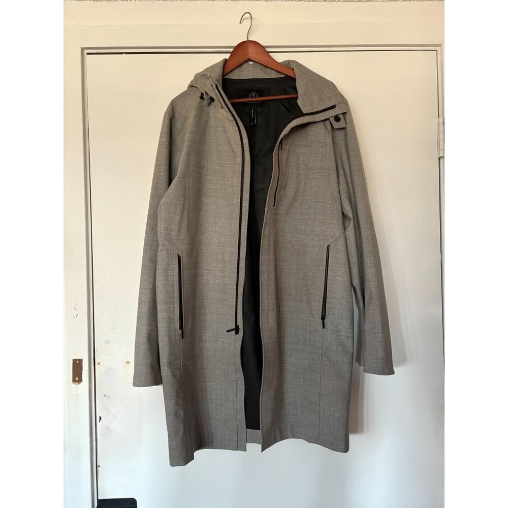 Men's Mission Workshop Styrman:Wool Light Grey Coat Size Medium